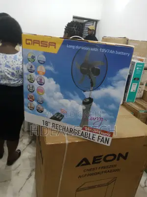 The Brand New Rechargeable Standing Fan -Qasa 18inches