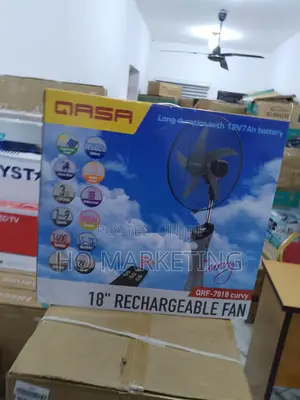 Low Noise Qasa 18" Rechargable Fan