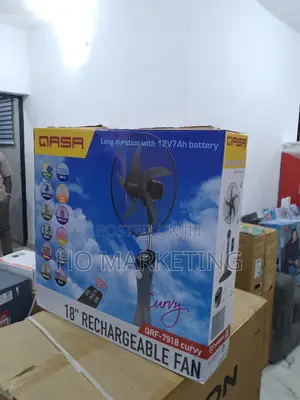 Brand Spanking 18" Qasa Rechargable Fan -QRF-7918