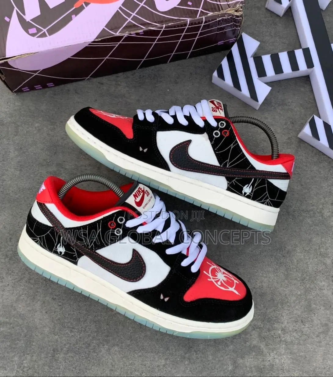 Spider Reverse Dunks Nike Sb Dunk Low Spider-Man Verse Sneakers - WSA Global concepts Price ...