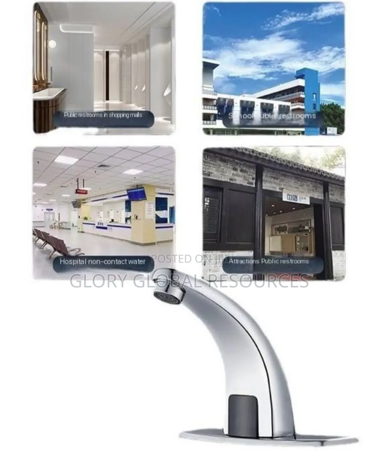 Automatic Sensor Detection Touch-less Water Saving Faucet