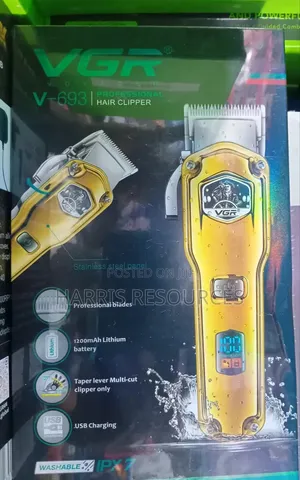 VGR Professional Stainless Steel Hair Clipper - G-693