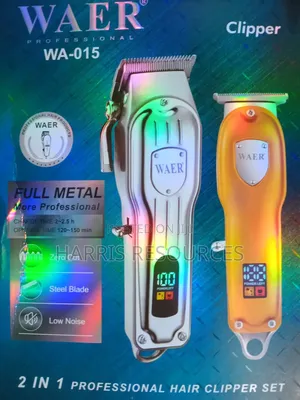 Double WAER Professional Rechargeable Stainless Clipper