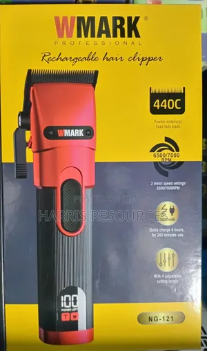 Wmark Rechargeable Clipper With LED -NG-121