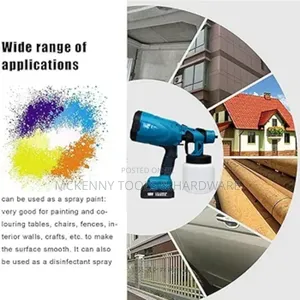 Cordless Paint Sprayer, 2.5mm Nozzles and 3 Spray Patterns,