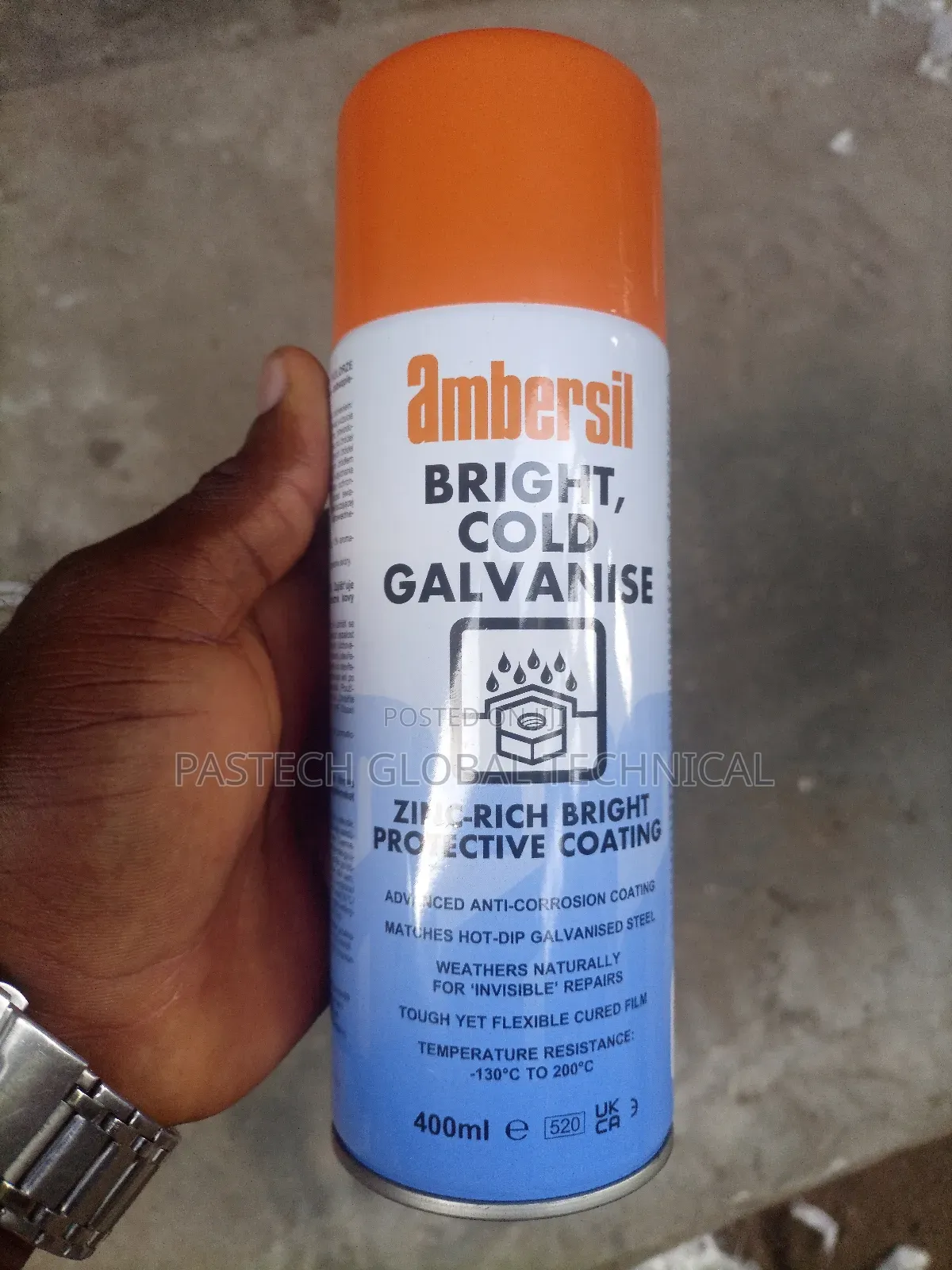 Ambersil Bright Cold Galvanise 400ml