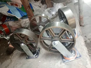 8 Inches Castor White Iron