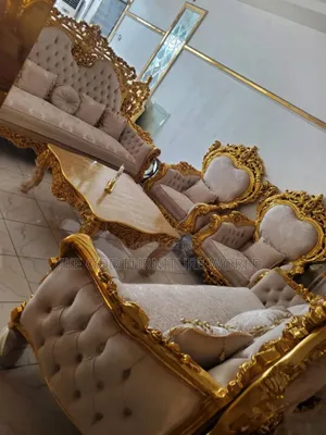Complete Set of High Quality Imported Royal Fabric Sofa Chai