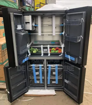 >Hisense Inverter Side-by-Side Fridge FREEZER -(SMART TV)<