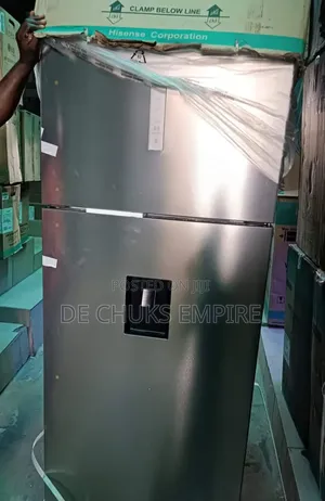 >Hisense 535 Liters Double Door Refrigerator With Dispenser<