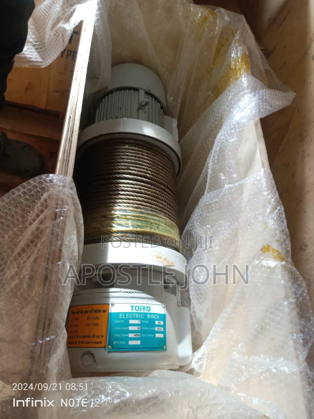 CDI Electric Steel Wire Rope Hoist Witch