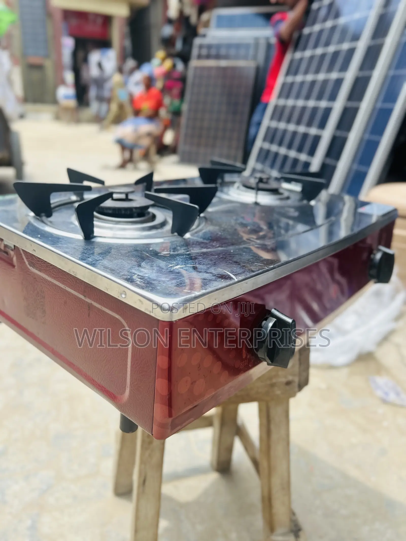 Table Top Gas Cooker With 2 Burners Automatic - Stainless