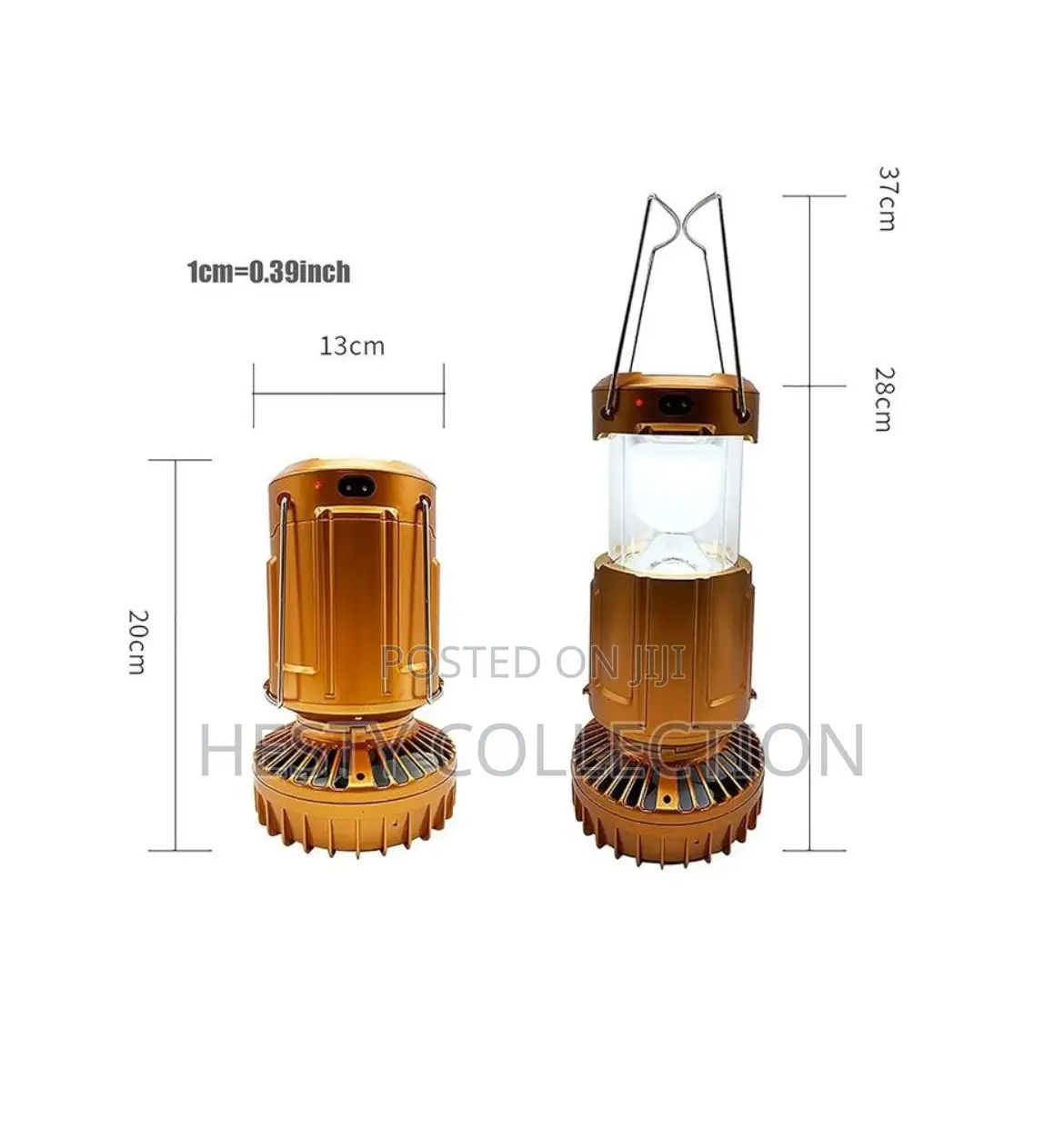6 In 1 Camping Solar Rechargeable Fan Light Lantern Lamp