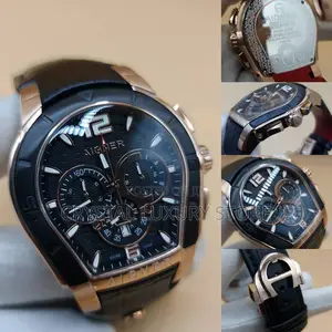 Aigner Quality Luxury Men Genuine Leather Wristwatch