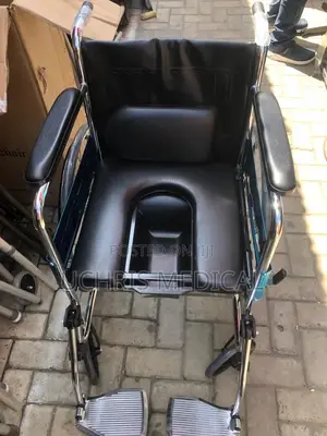 Black Commode Wheelchair