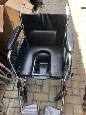 Black Commode Wheelchair
