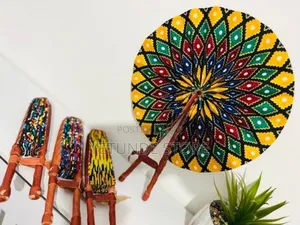 African Print Folding Ankara Handfan