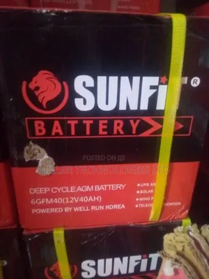 Sunfit Dry Cell Battery 40ah 12v