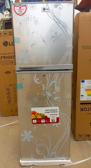 Brand>> New LG Double Door Fridge With Freezer (250 Liters)<