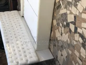 6 by 6 Leather Tufted Bedframe