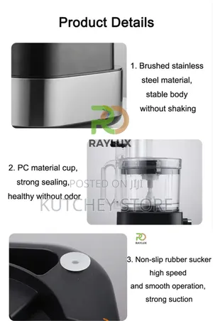 Raylux 5l Commercial Food Processor, Yam-pounder Dough-maker
