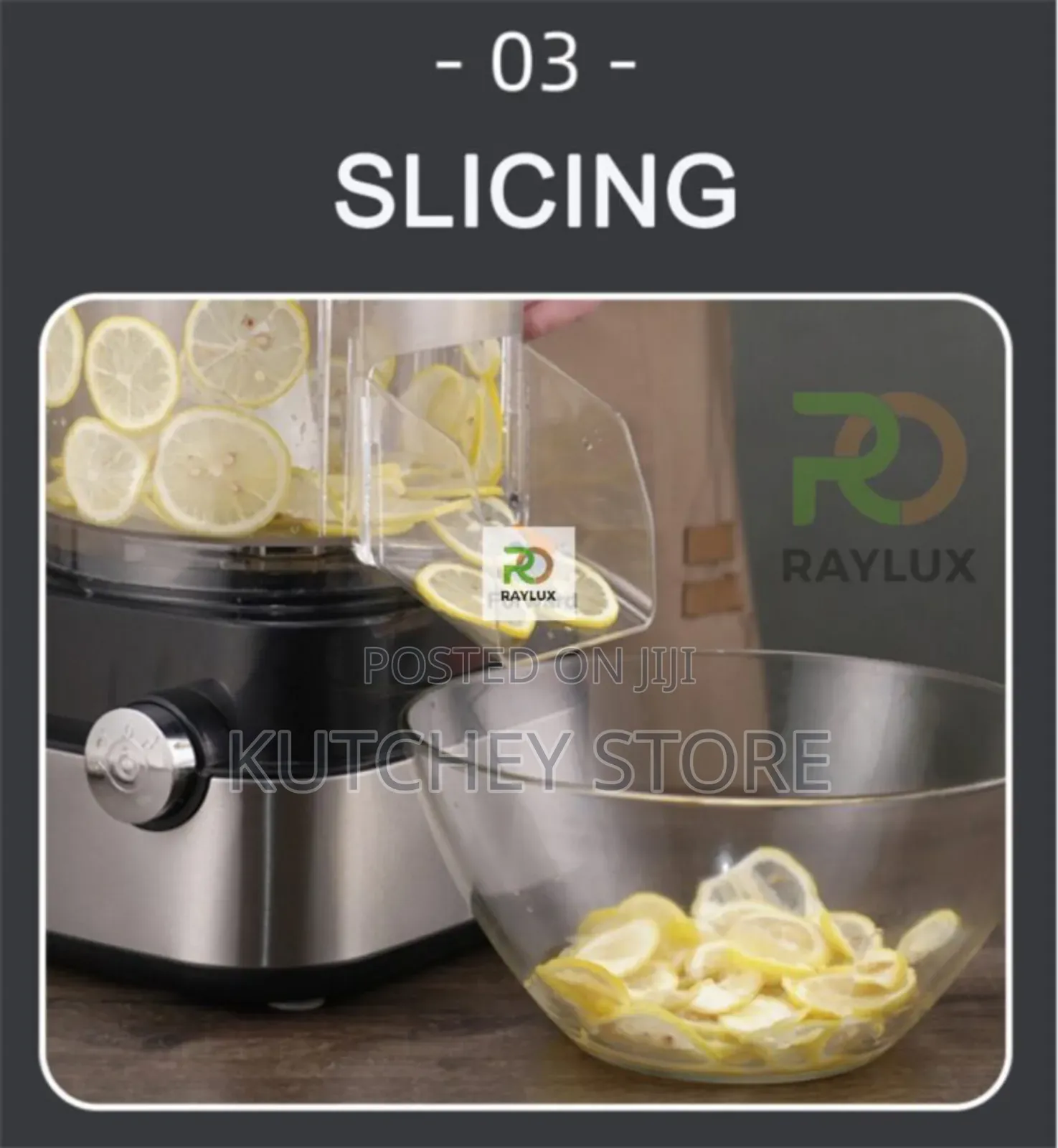 Raylux 5l Commercial Food Processor, Yam-pounder Dough-maker