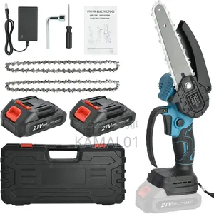 Electric Mini Cordless Chainsaw Battery-Powered Wood Cutter