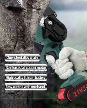Electric Mini Cordless Chainsaw Battery-Powered Wood Cutter