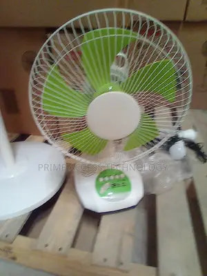 High Efficiency Solar Table Fan With Two Bulbs
