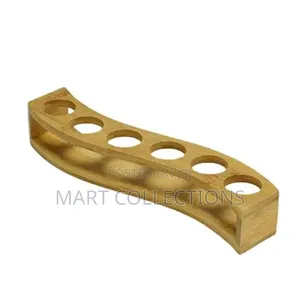 6 Slot Wooden Shot Glass Holder