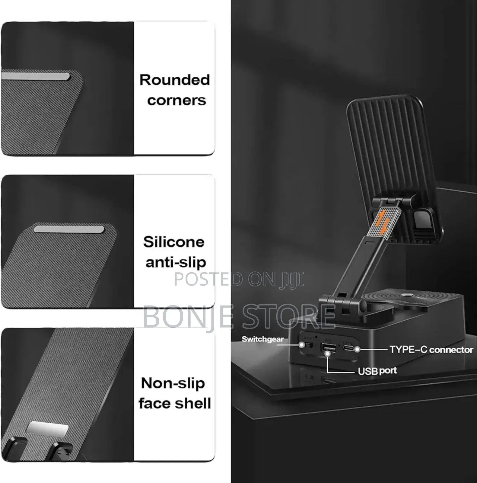 Phone Stand,Foldable Smartphone Bracket Bluetooth Speaker