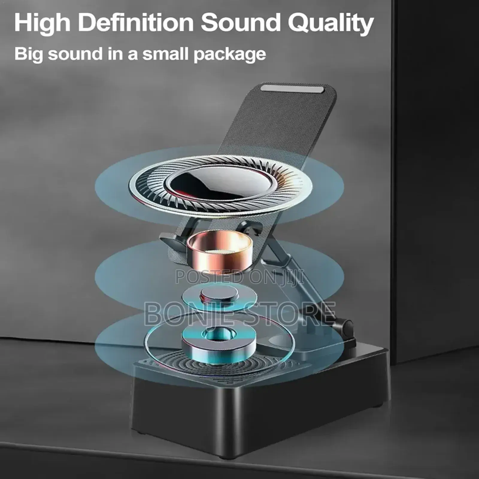 Phone Stand,Foldable Smartphone Bracket Bluetooth Speaker