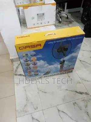 18 Inches QASA Rechargeable With Remote Control Standing Fan