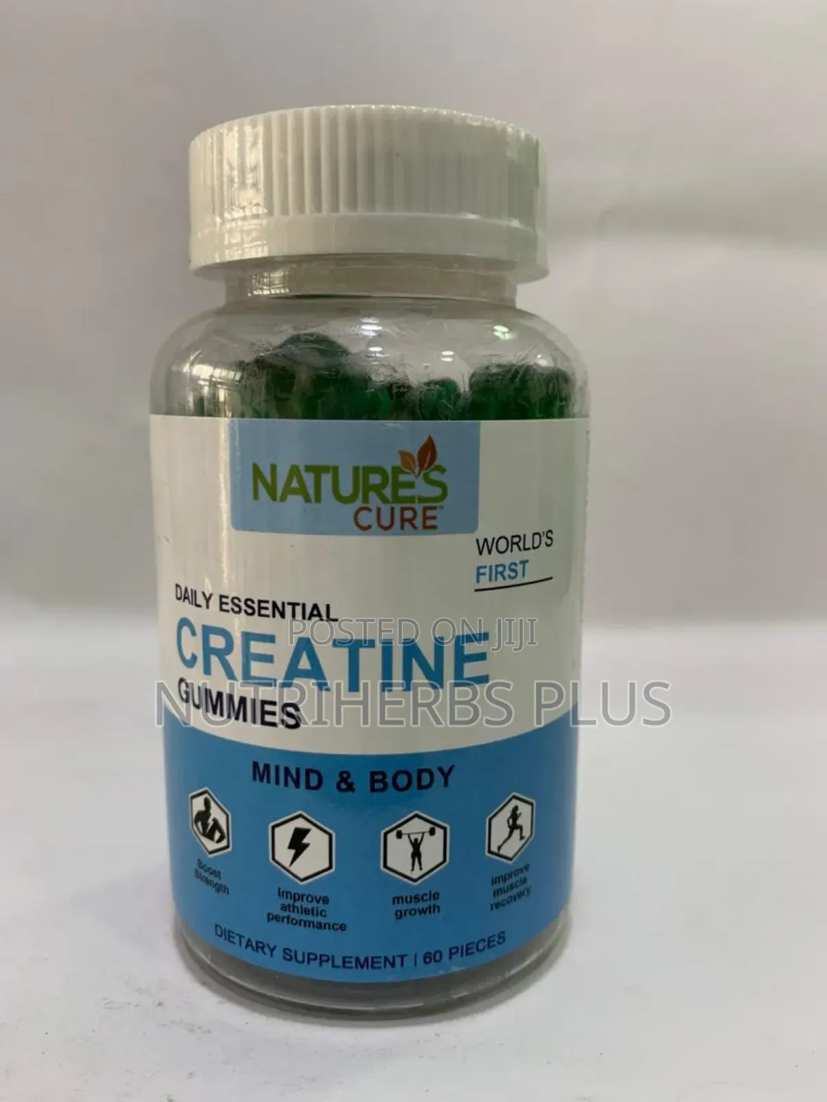 Nature's Cure Creatine Gummies for Body Mind Stay Stronger