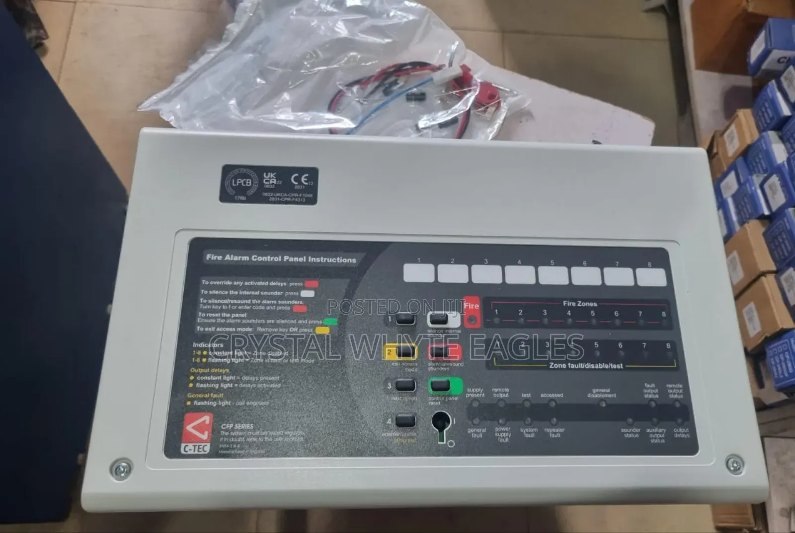 8 Zone C Tech Fire Alarm Panels