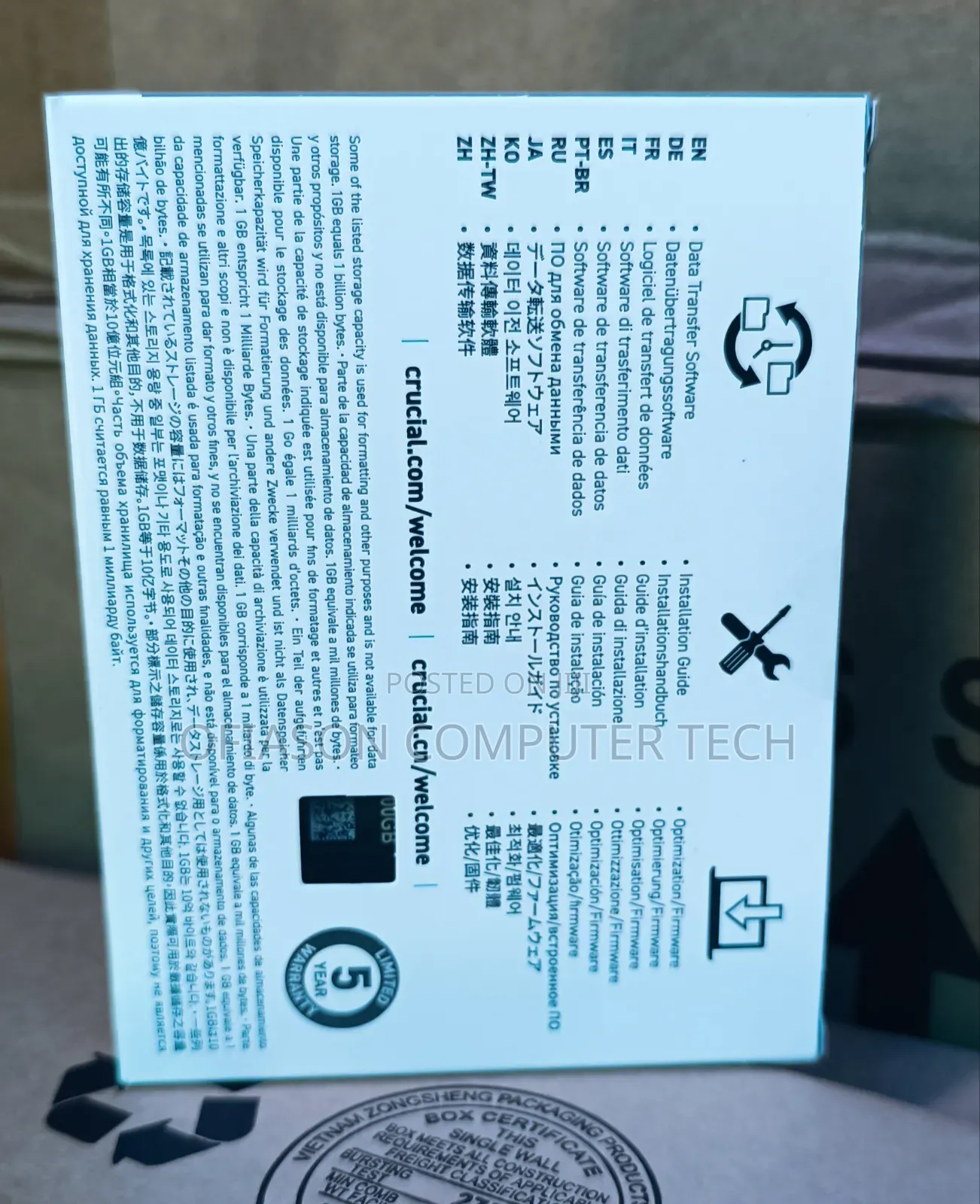 Crucial Ssd P3 Plus 1tb Pcie 4.0 Nvme