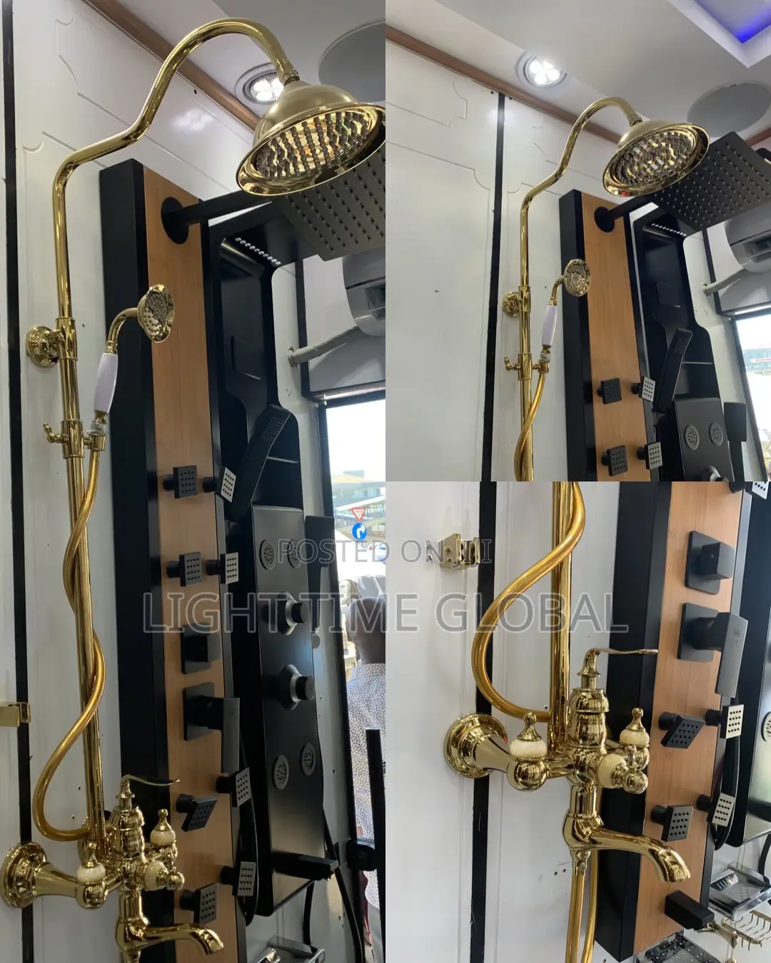 England Gold Shower Set
