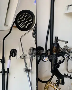 England Diamond Black Shower Set