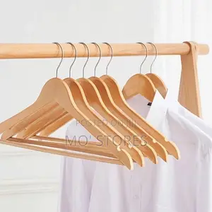 10pcs Solid Wooden Clothes Hanger