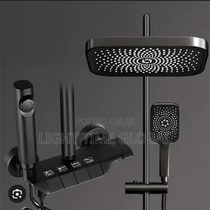 Black Piano Shower Set