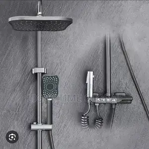 Grey Piano Shower Set