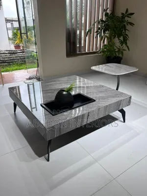 Gray Marble Center Table