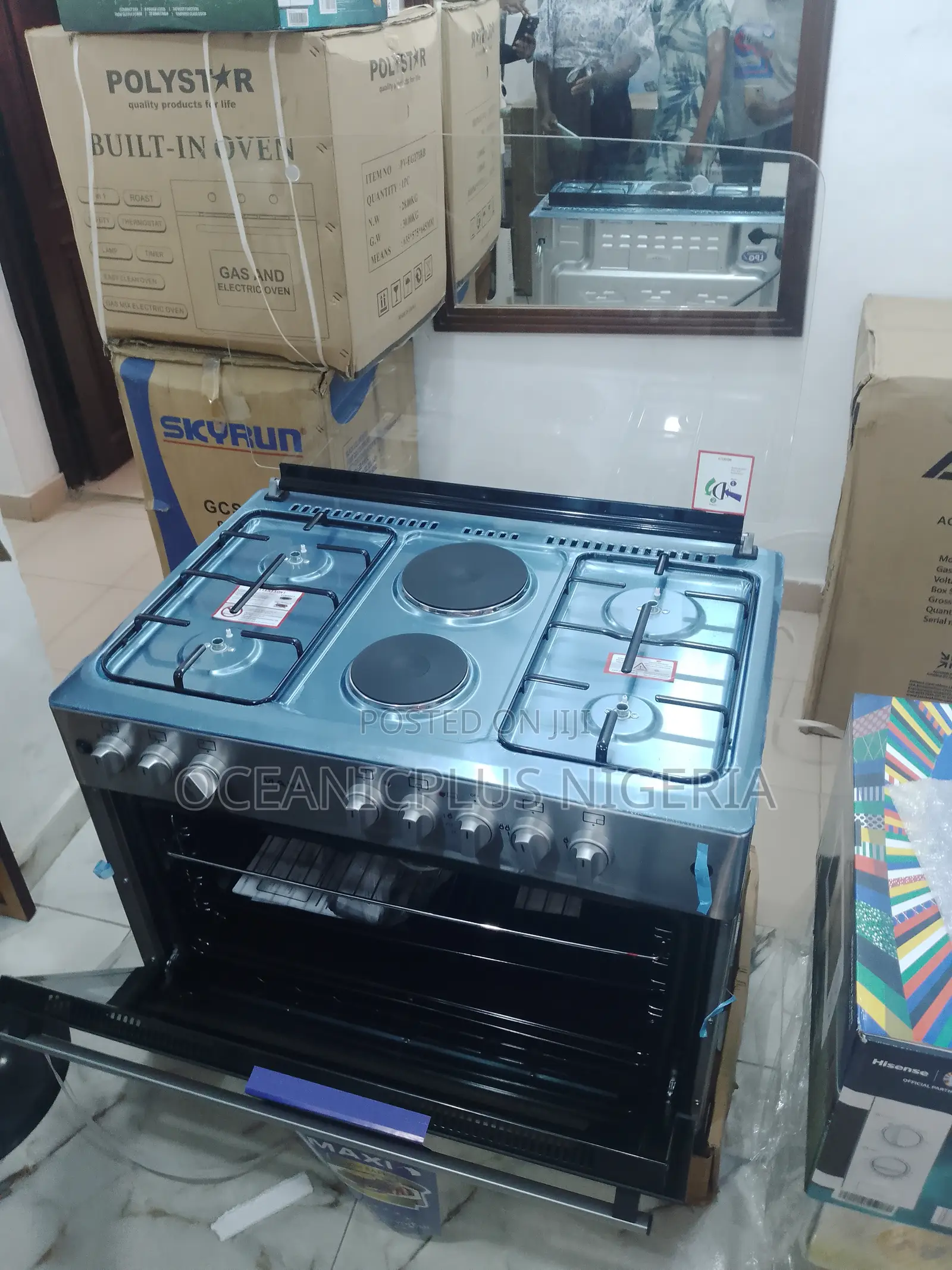Advanced Maxi 4gasburner/2electric Cooker