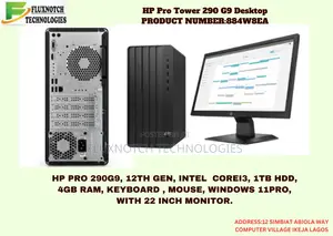 New Desktop Computer HP 290 G9 All-in-One 4GB Intel Core I3 HDD 1T