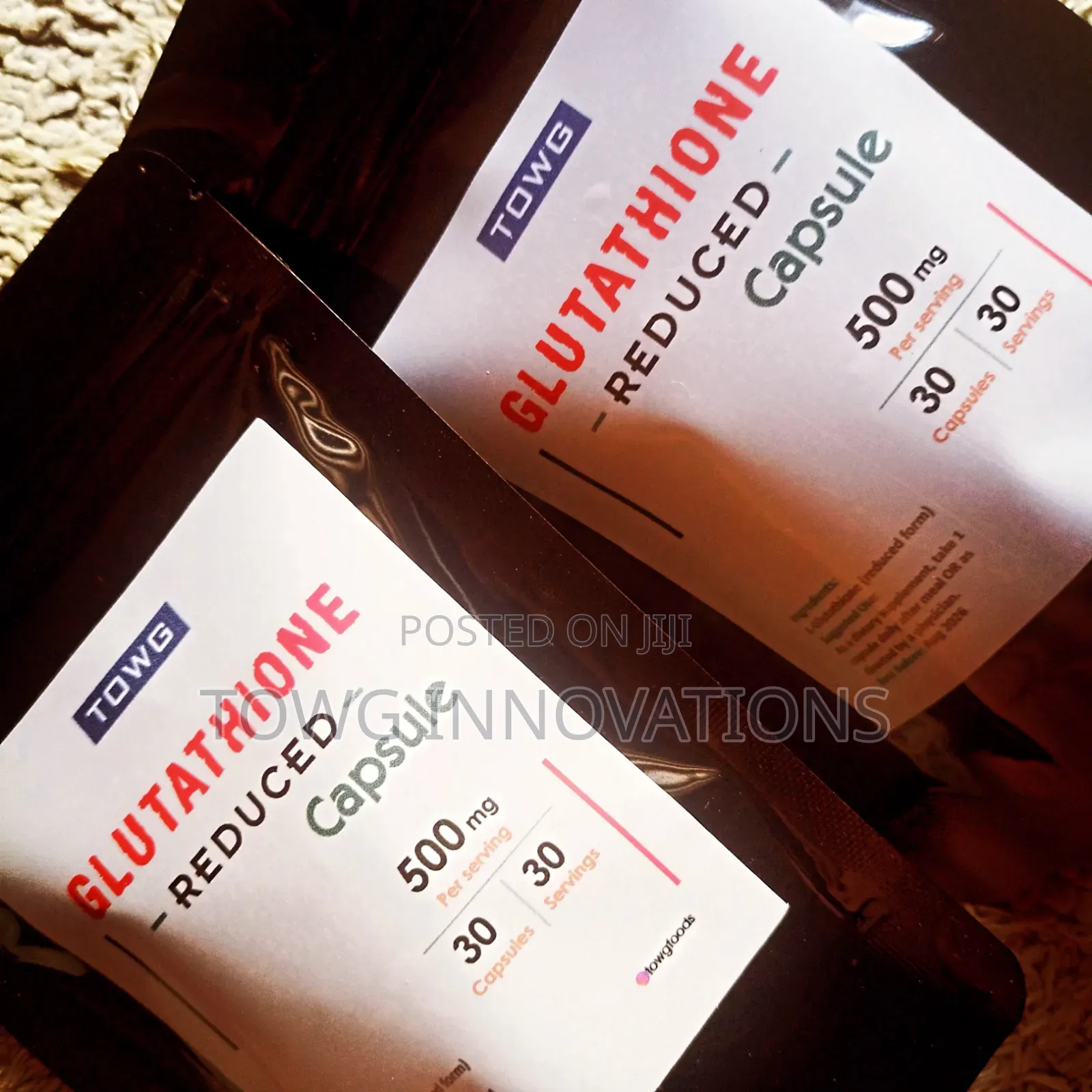 Glutathione Reduced 30 Capsules 500mg
