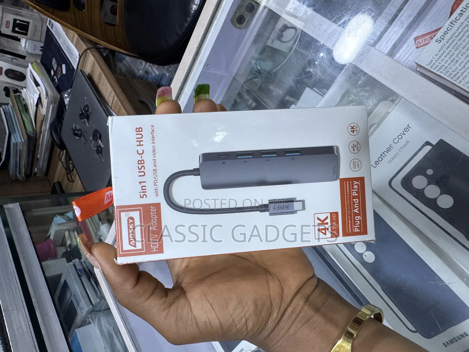 Airsky 5 in 1 Usb Type-C Adaptor - Hub/Hdmi Ultra