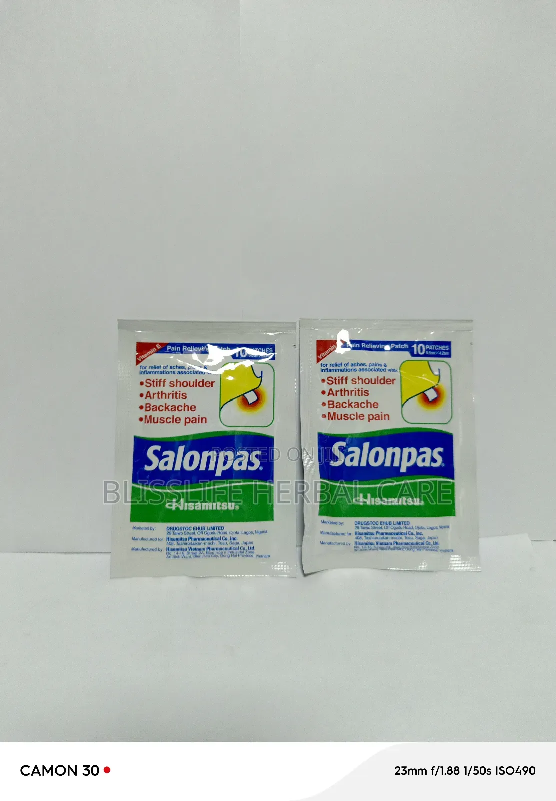 Salonpas Pain Relieving Patch