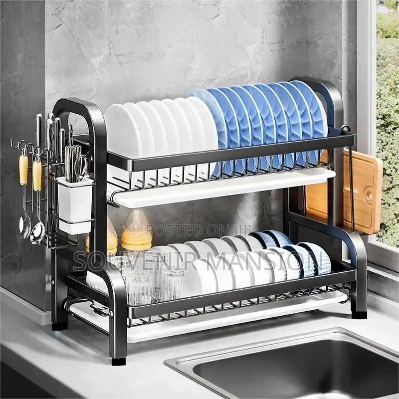 2 - Tier Dish Draining Rack