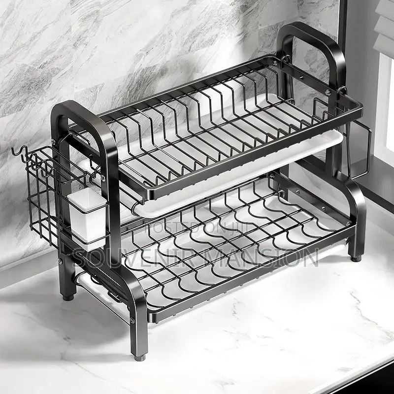 2 - Tier Dish Draining Rack