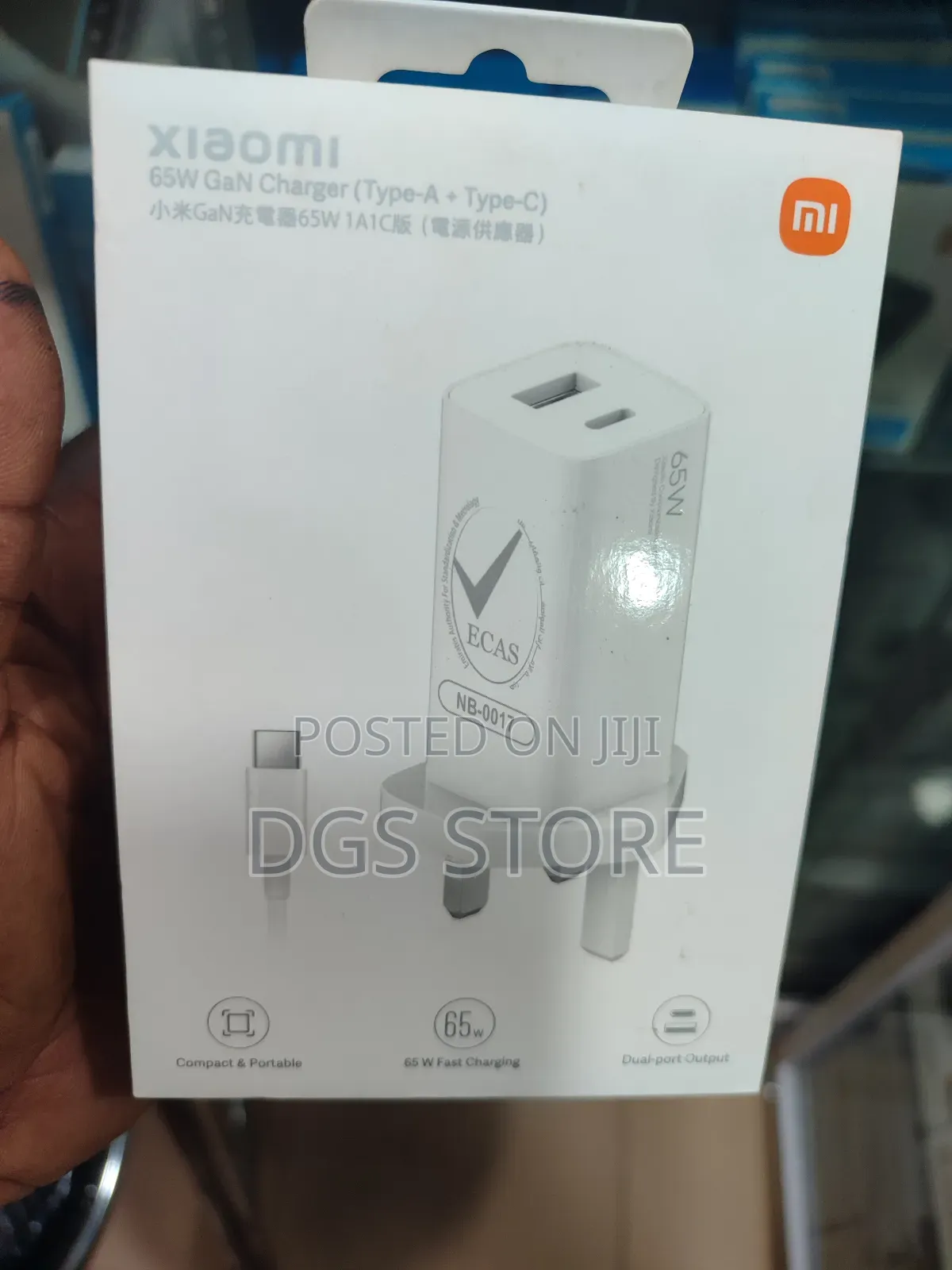 Xiaomi 65w Gan Charger Type A+ Type C